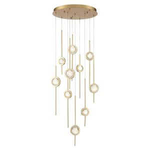 Eurofase - 39464-026 - LED Chandelier - Barletta - Brass Anodized Aluminum from Lighting & Bulbs Unlimited in Charlotte, NC