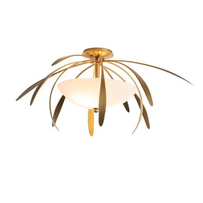 Two Light Semi-Flush Mount from the Dahlia Collection by Hubbardton Forge