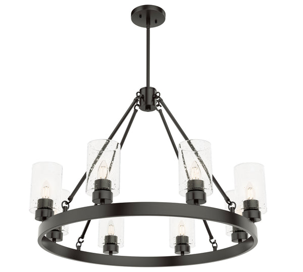 Hunter - 19011 - Eight Light Chandelier - Hartland - Noble Bronze from Lighting & Bulbs Unlimited in Charlotte, NC