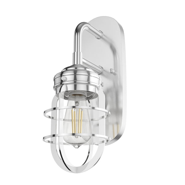 Hunter - 19047 - One Light Wall Sconce - Starklake - Chrome from Lighting & Bulbs Unlimited in Charlotte, NC