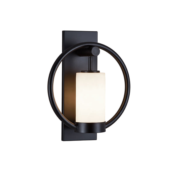 Justice Designs - CLD-7732W-MBLK - One Light Outdoor Wall Sconce - Redondo - Matte Black from Lighting & Bulbs Unlimited in Charlotte, NC