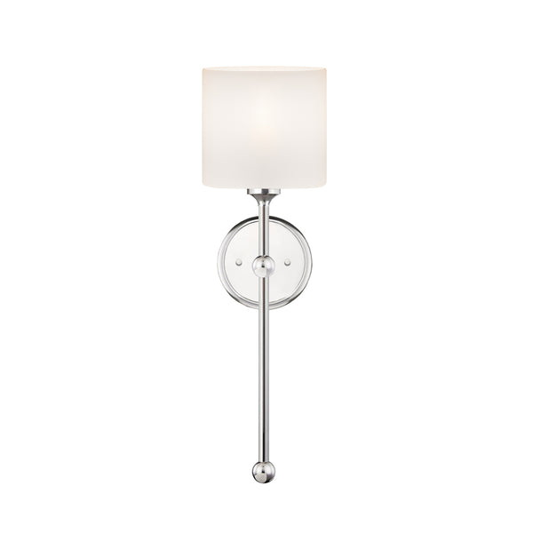 Justice Designs - FSN-4331-OPAL-CROM - One Light Wall Sconce - Sequoia - Polished Chrome from Lighting & Bulbs Unlimited in Charlotte, NC
