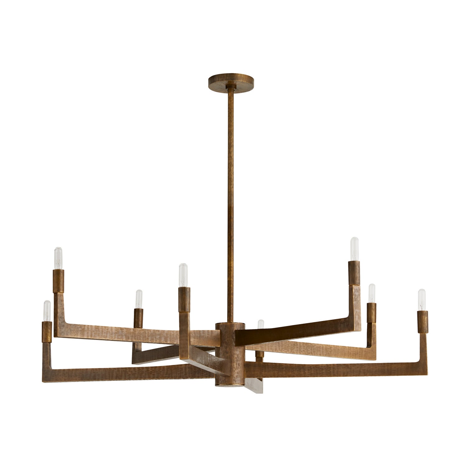Arteriors - 89485 - Eight Light Chandelier - Griff - Antique Brass from Lighting & Bulbs Unlimited in Charlotte, NC