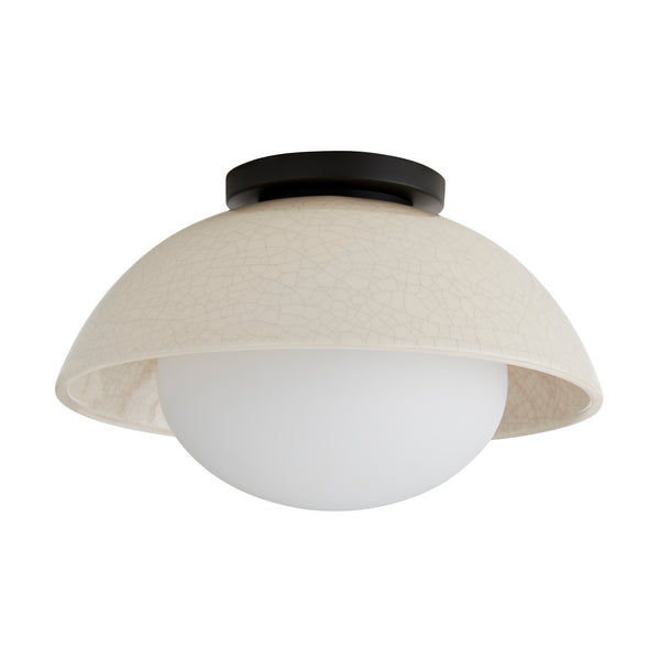 Arteriors - DA49003 - One Light Flushmount - Glaze - Ivory Stained Crackle from Lighting & Bulbs Unlimited in Charlotte, NC