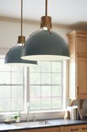 LED Pendant from the Argo Collection in Sage Green Finish by Hinkley