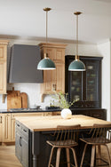 LED Pendant from the Argo Collection in Sage Green Finish by Hinkley