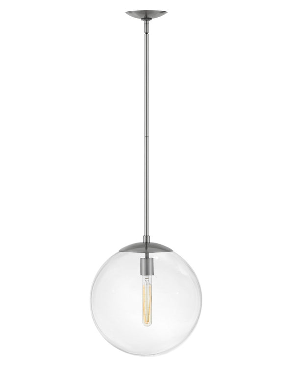 Hinkley - 3744PL - LED Pendant - Warby - Polished Antique Nickel from Lighting & Bulbs Unlimited in Charlotte, NC