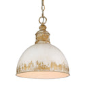 Golden - 0809-M VG-AI - One Light Pendant - Alison - Vintage Gold from Lighting & Bulbs Unlimited in Charlotte, NC