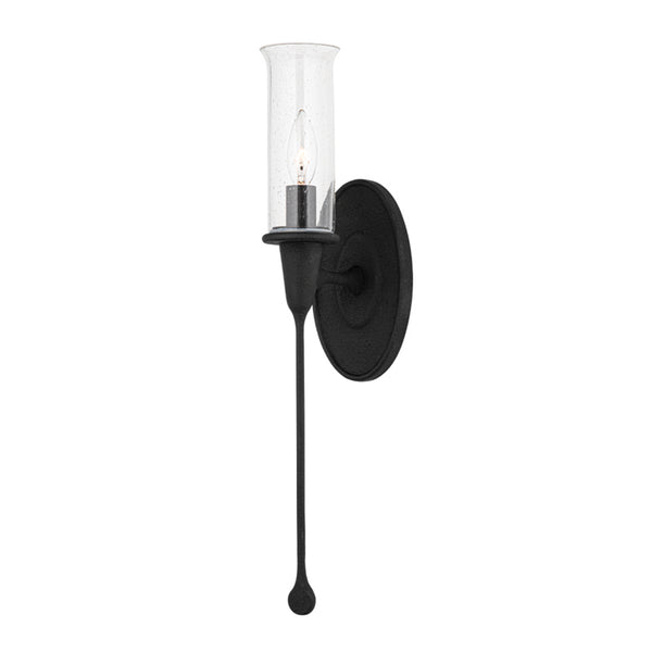 Hudson Valley - 4101-BI - One Light Wall Sconce - Chisel - Black Iron from Lighting & Bulbs Unlimited in Charlotte, NC