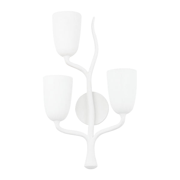 Hudson Valley - 5003-L-WP - Three Light Wall Sconce - Vine - White Plaster from Lighting & Bulbs Unlimited in Charlotte, NC