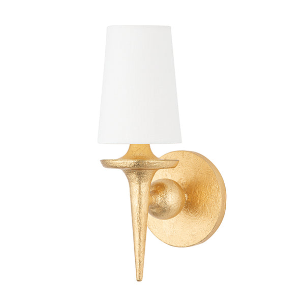 Hudson Valley - 6601-GL - One Light Wall Sconce - Torch - Gold Leaf from Lighting & Bulbs Unlimited in Charlotte, NC