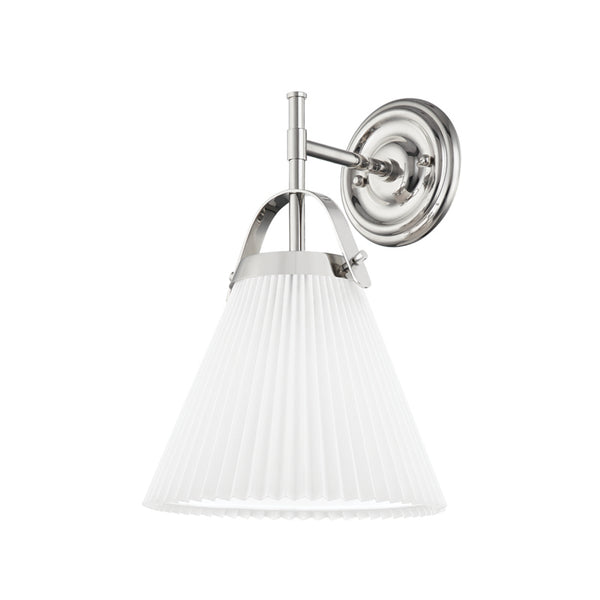 Hudson Valley - 9610-PN - One Light Wall Sconce - Aldridge - Polished Nickel from Lighting & Bulbs Unlimited in Charlotte, NC