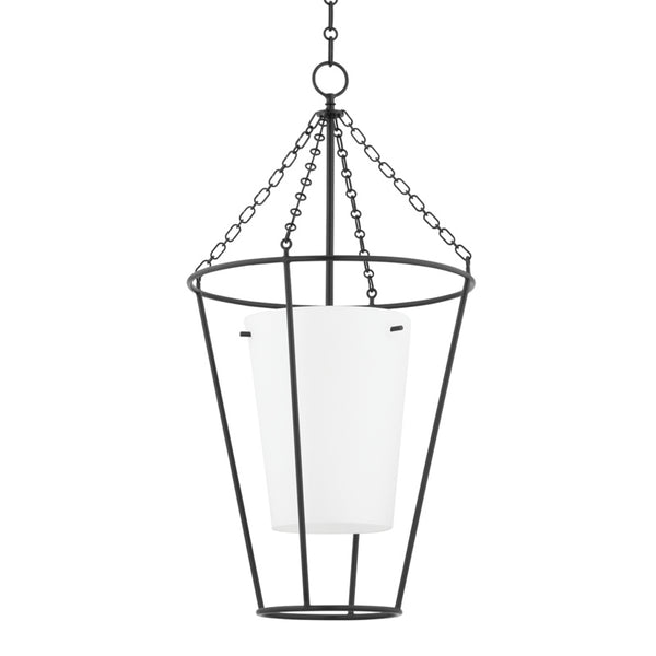 Hudson Valley - MDS211-AI - One Light Chandelier - Worchester - Aged Iron from Lighting & Bulbs Unlimited in Charlotte, NC