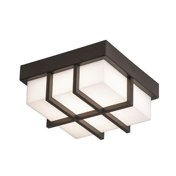 AFX Lighting - AUF0816LAJD2BZ - LED Outdoor Flush Mount - Avenue - Textured Bronze from Lighting & Bulbs Unlimited in Charlotte, NC