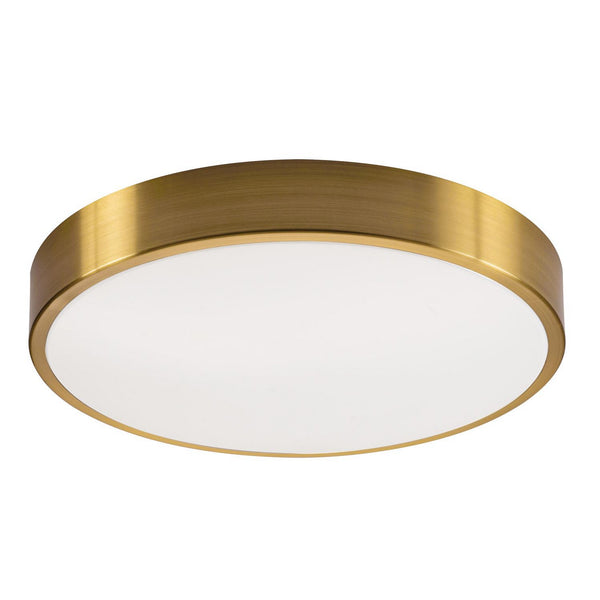AFX Lighting - OTVF1218LAJD1SB - LED Flush Mount - Octavia - Satin Brass from Lighting & Bulbs Unlimited in Charlotte, NC