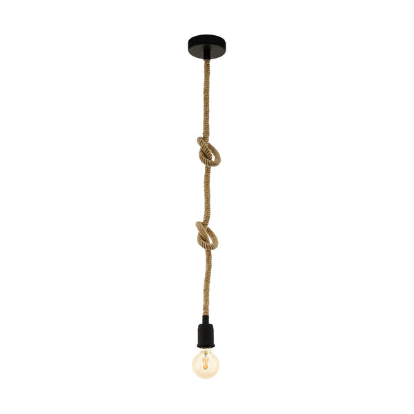 Eglo USA - 43256A - One Light Pendant - Rampside - Black from Lighting & Bulbs Unlimited in Charlotte, NC
