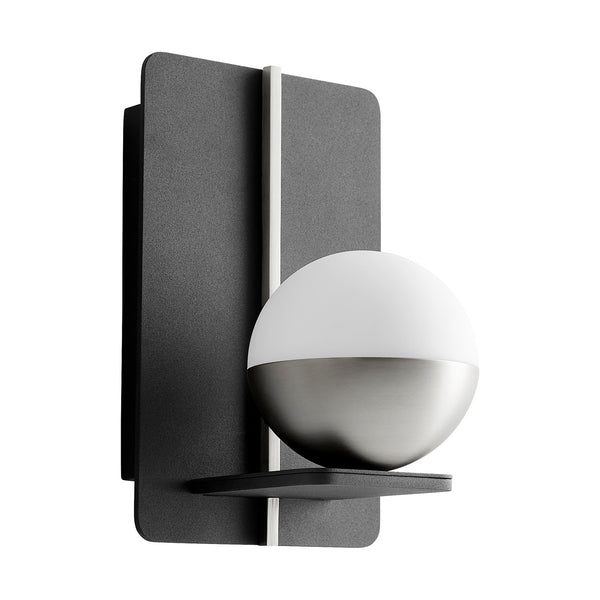 Oxygen - 3-554-1524 - LED Wall Sconce - Iota - Black/Satin Nickel from Lighting & Bulbs Unlimited in Charlotte, NC
