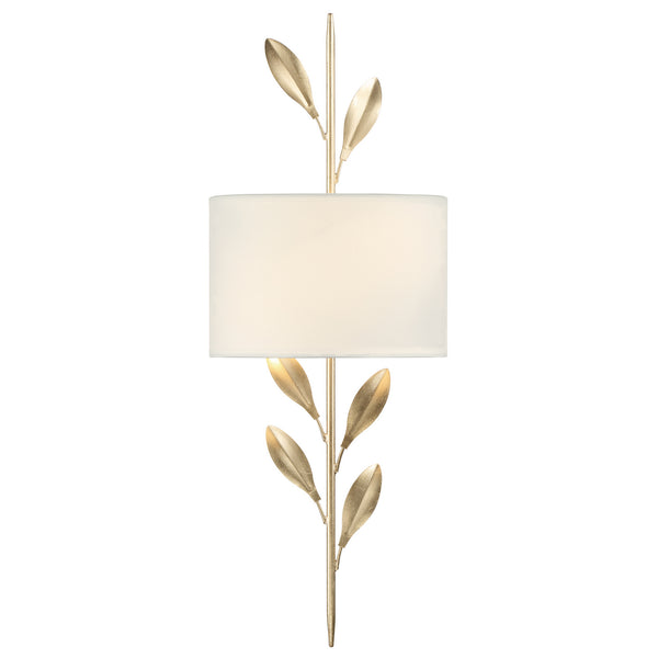 Crystorama - 501-GA - Two Light Wall Mount - Broche - Antique Gold from Lighting & Bulbs Unlimited in Charlotte, NC