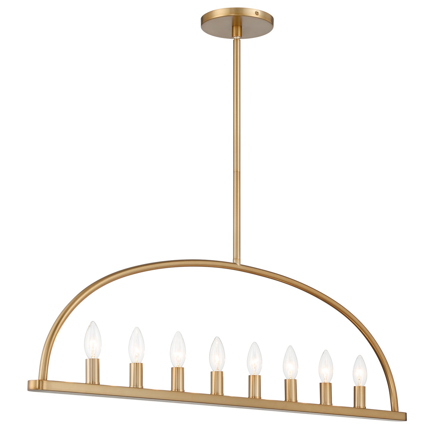 Crystorama - ABB-3007-VG - Eight Light Chandelier - Abbott - Vibrant Gold from Lighting & Bulbs Unlimited in Charlotte, NC