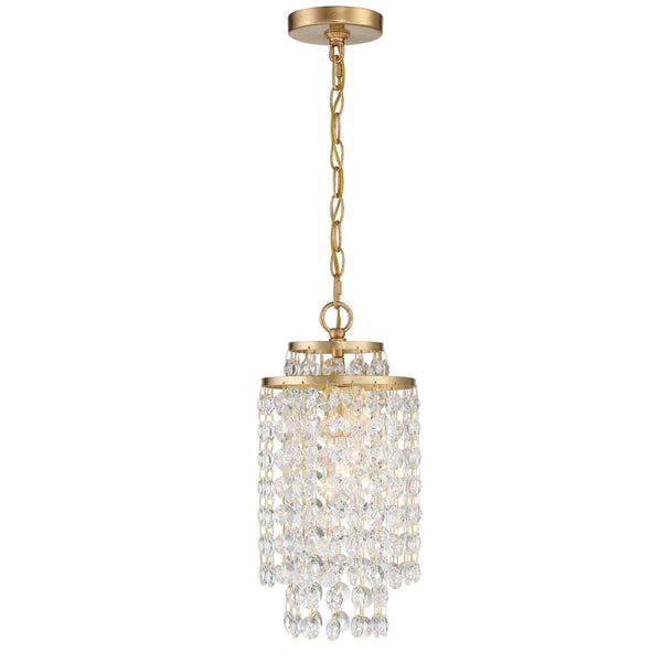 Crystorama - GAB-B7301-GA - One Light Chandelier - Gabrielle - Antique Gold from Lighting & Bulbs Unlimited in Charlotte, NC