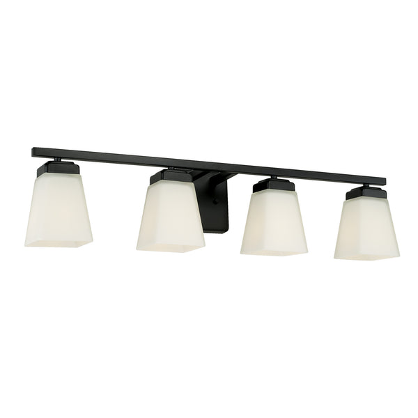 Capital Lighting - 114441MB-334 - Four Light Vanity - Baxley - Matte Black from Lighting & Bulbs Unlimited in Charlotte, NC