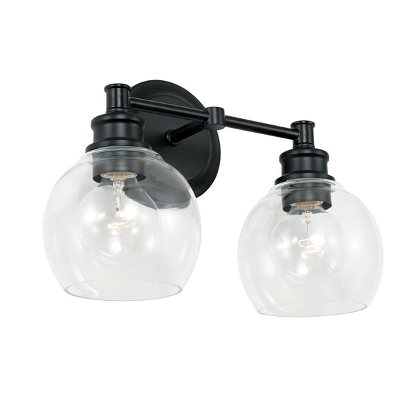 Capital Lighting - 121121MB-426 - Two Light Vanity - Mid Century - Matte Black from Lighting & Bulbs Unlimited in Charlotte, NC