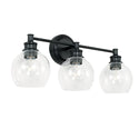 Three Light Vanity from the Mid Century Collection in Matte Black Finish by Capital Lighting