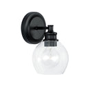 One Light Wall Sconce from the Mid Century Collection in Matte Black Finish by Capital Lighting