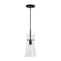 One Light Pendant from the Mila Collection in Matte Black Finish by Capital Lighting