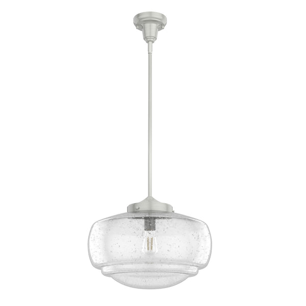 Hunter - 19193 - One Light Pendant - Saddle Creek - Brushed Nickel from Lighting & Bulbs Unlimited in Charlotte, NC