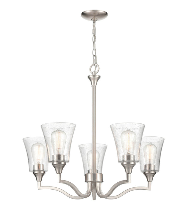 Millennium - 2115-BN - Five Light Chandelier - Caily - Brushed Nickel from Lighting & Bulbs Unlimited in Charlotte, NC