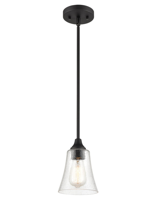Millennium - 2121-MB - One Light Pendant - Caily - Matte Black from Lighting & Bulbs Unlimited in Charlotte, NC