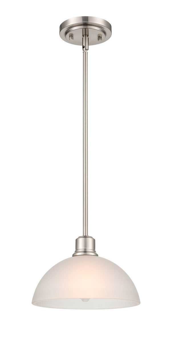 Millennium - 2811-BN - One Light Pendant - Amberle - Brushed Nickel from Lighting & Bulbs Unlimited in Charlotte, NC