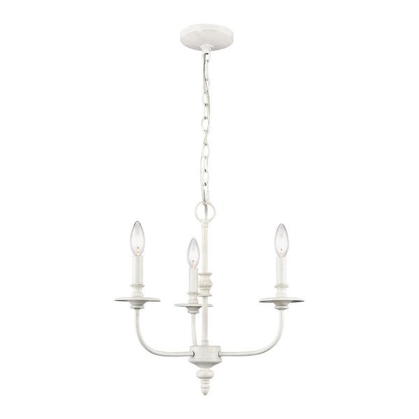 ELK Home - 28901/3 - Three Light Chandelier - Hartford - Farmhouse White from Lighting & Bulbs Unlimited in Charlotte, NC