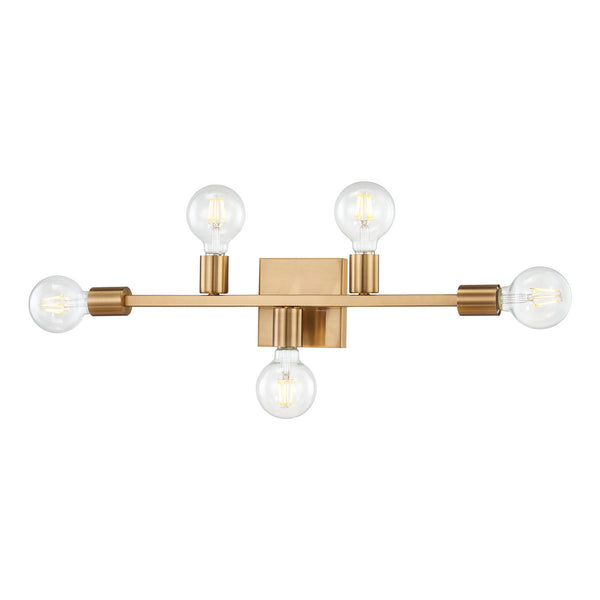 ELK Home - 47435/5 - Five Light Vanity - Attune - Burnished Brass from Lighting & Bulbs Unlimited in Charlotte, NC