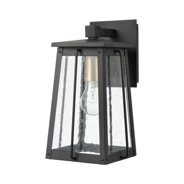 ELK Home - 83400/1 - One Light Outdoor Wall Sconce - Kirkdale - Matte Black from Lighting & Bulbs Unlimited in Charlotte, NC