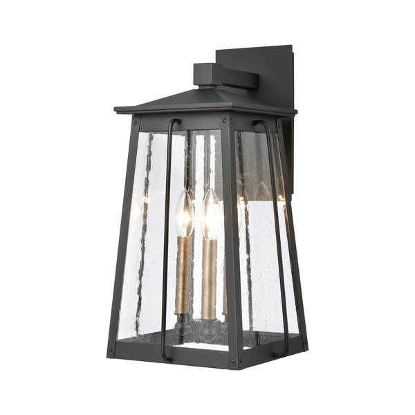 ELK Home - 83402/3 - Three Light Outdoor Wall Sconce - Kirkdale - Matte Black from Lighting & Bulbs Unlimited in Charlotte, NC