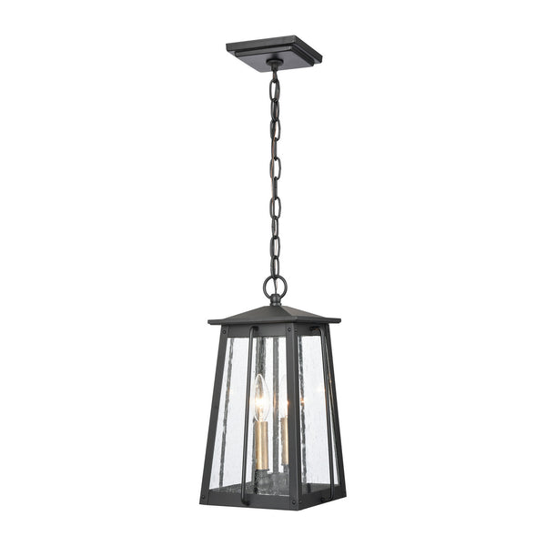 ELK Home - 83405/2 - Two Light Outdoor Pendant - Kirkdale - Matte Black from Lighting & Bulbs Unlimited in Charlotte, NC