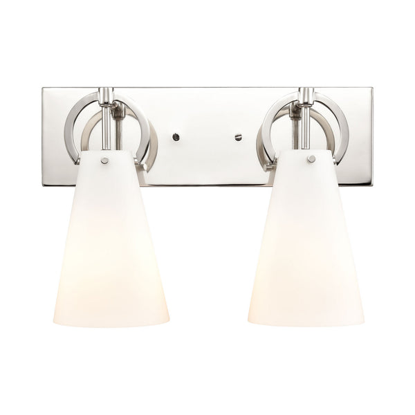 ELK Home - 89521/2 - Two Light Vanity - Gabby - Polished Nickel from Lighting & Bulbs Unlimited in Charlotte, NC