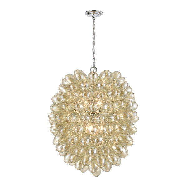 ELK Home - D4372 - Six Light Chandelier - Bubble Up - Amber from Lighting & Bulbs Unlimited in Charlotte, NC