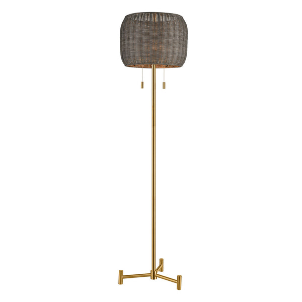 ELK Home - D4693 - Two Light Floor Lamp - Bittar - Aged Brass from Lighting & Bulbs Unlimited in Charlotte, NC