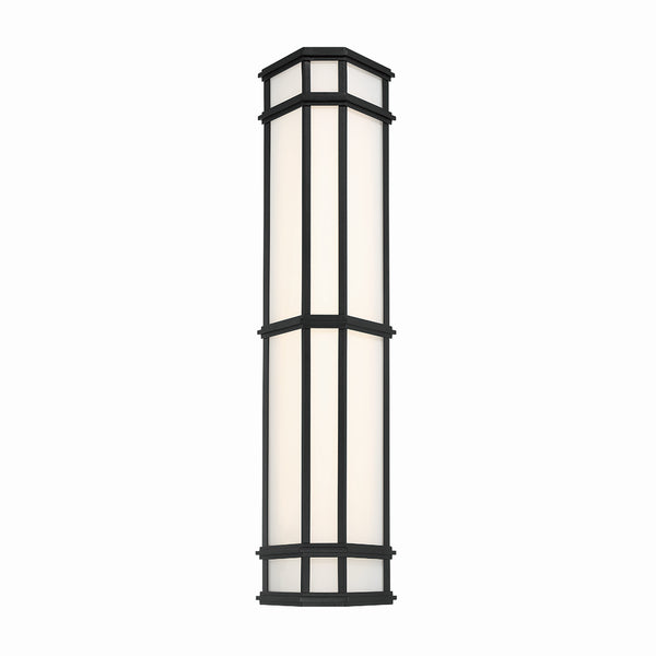 Eurofase - 42689-010 - LED Outdoor Wall Sconce - Monte - Satin Black from Lighting & Bulbs Unlimited in Charlotte, NC
