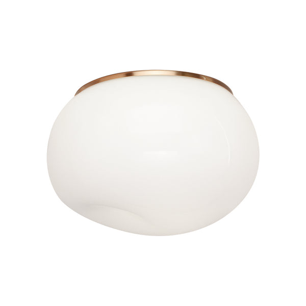 Matteo Lighting - M14021AGOP - One Light Flush Mount - Gelasin - Aged Gold Brass from Lighting & Bulbs Unlimited in Charlotte, NC