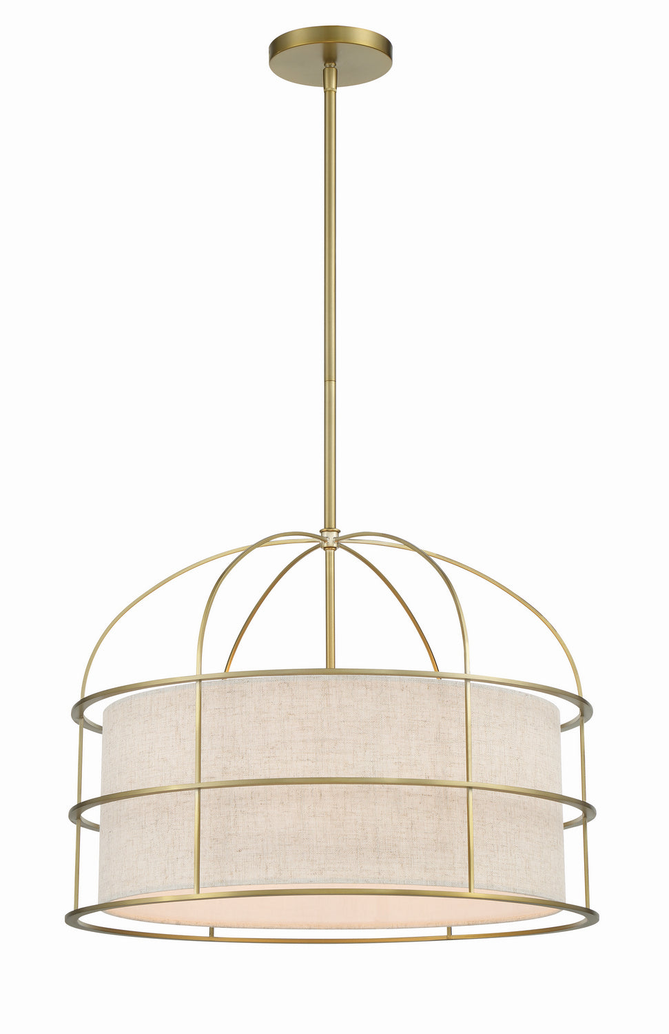 Minka-Lavery - 2155-695 - Five Light Pendant - Gateway Park - Soft Brass from Lighting & Bulbs Unlimited in Charlotte, NC