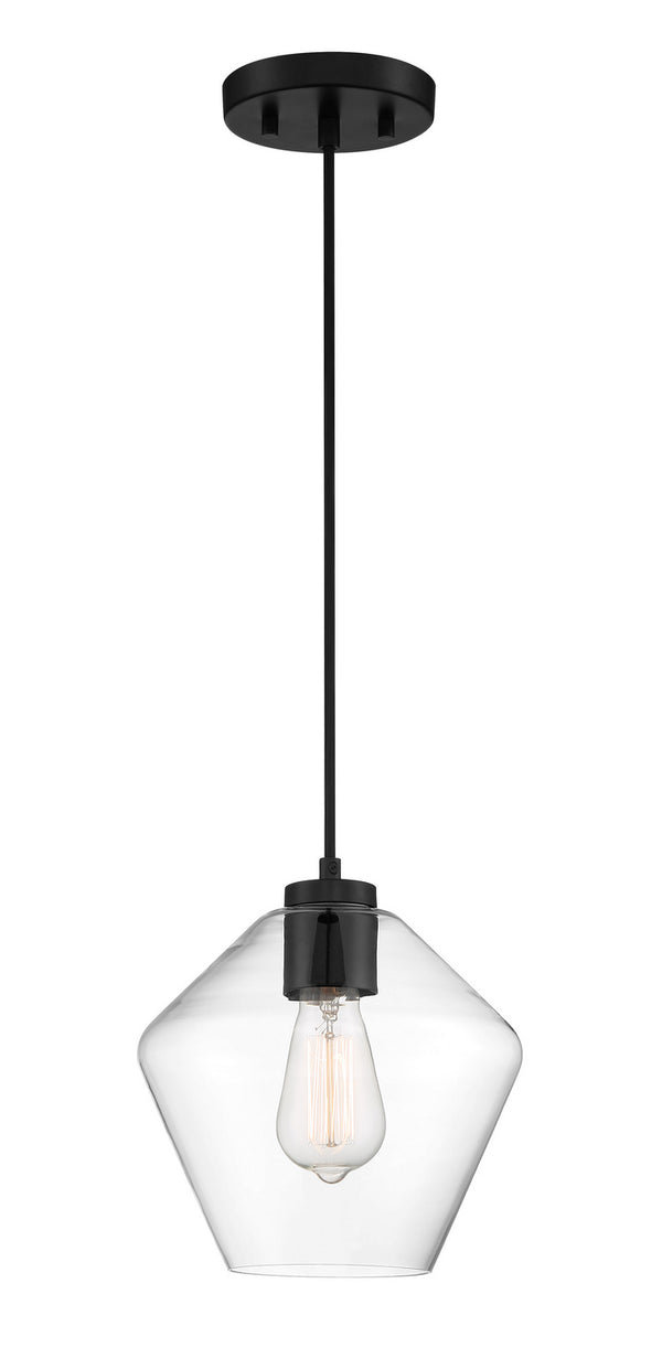 Minka-Lavery - 2337-66A - One Light Pendant - Clarity - Coal from Lighting & Bulbs Unlimited in Charlotte, NC