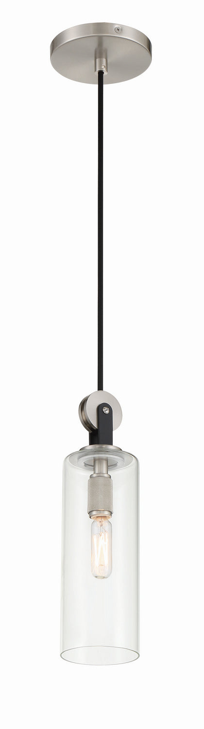 Minka-Lavery - 2890-691 - One Light Mini Pendant - Pullman Junction - Coal With Brushed Nickel from Lighting & Bulbs Unlimited in Charlotte, NC