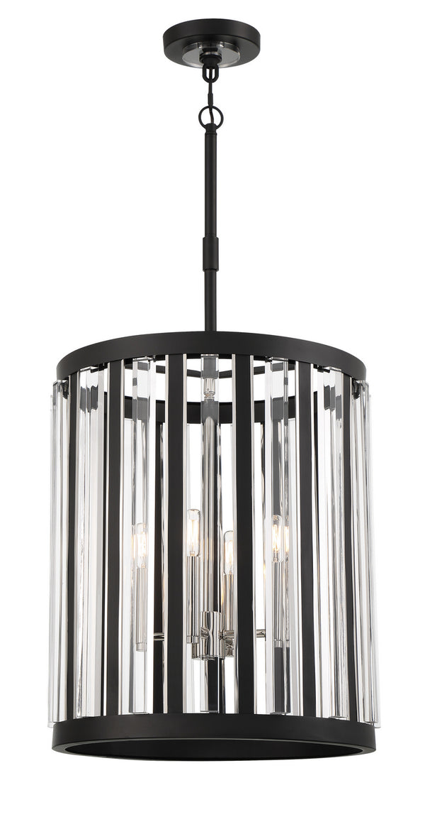 Minka-Lavery - 5497-729 - Four Light Pendant - Majestic Splendor - Sand Coal And Polished Nickel from Lighting & Bulbs Unlimited in Charlotte, NC