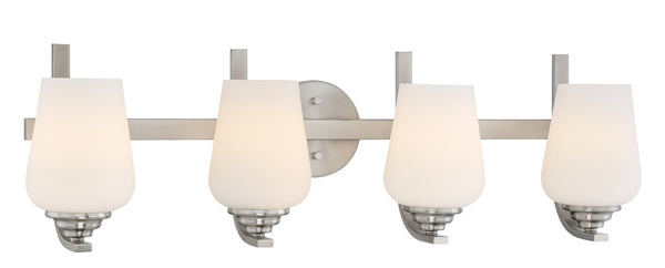 Minka-Lavery - 1924-84 - Four Light Bath - Shyloh - Brushed Nickel from Lighting & Bulbs Unlimited in Charlotte, NC