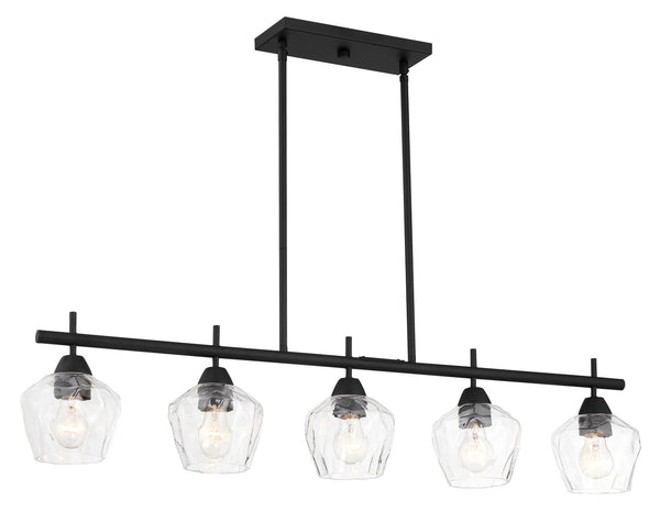 Minka-Lavery - 2174-66A - Five Light Island Pendant - Camrin - Coal from Lighting & Bulbs Unlimited in Charlotte, NC