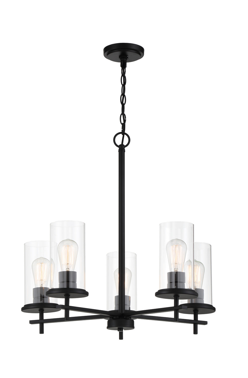 Minka-Lavery - 4095-66A - Five Light Chandelier - Haisley - Coal from Lighting & Bulbs Unlimited in Charlotte, NC